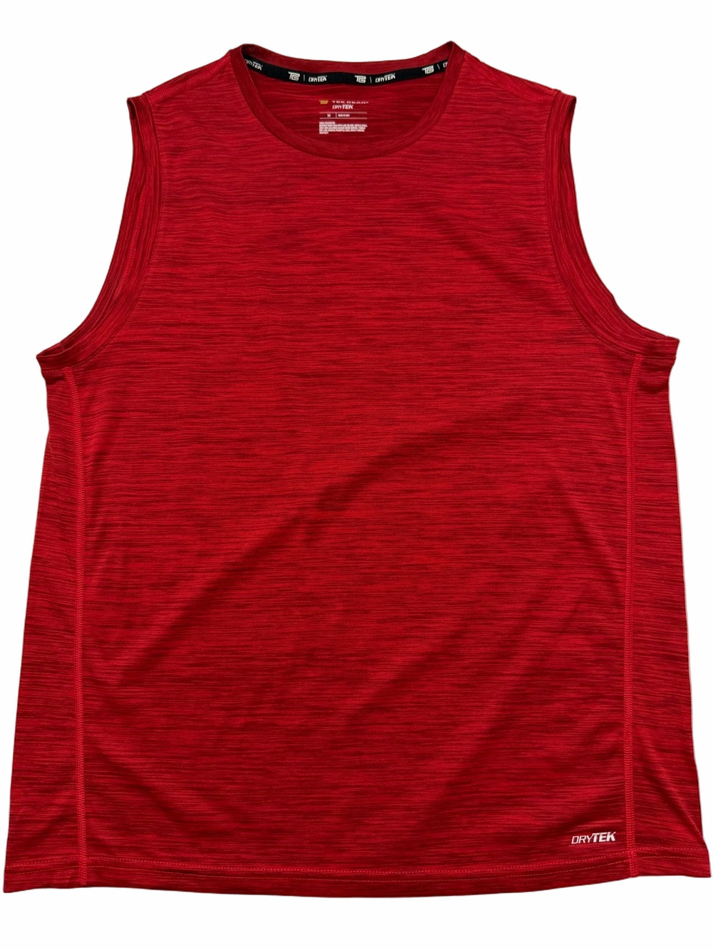 Tek Gear Drytek Drifit Men Medium Red Athletic Activewear Gym Fitness Tank Top